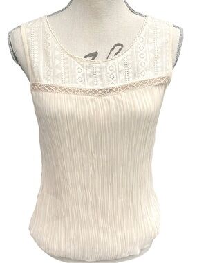 CREAM Brand Off White Angolie Lace Top (EU 34/US XS)